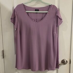 Torrid Purple Cap Sleeve Relaxed Blouse